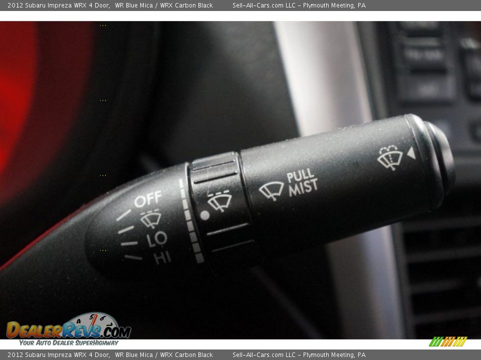 2012 Subaru Impreza WRX 4 Door WR Blue Mica / WRX Carbon Black Photo #23