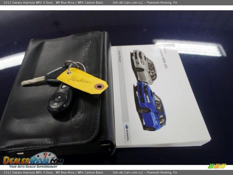 2012 Subaru Impreza WRX 4 Door WR Blue Mica / WRX Carbon Black Photo #29