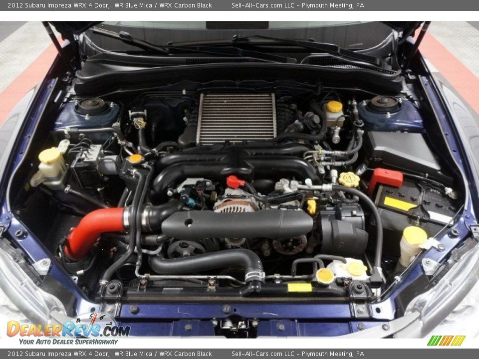 2012 Subaru Impreza WRX 4 Door WR Blue Mica / WRX Carbon Black Photo #30