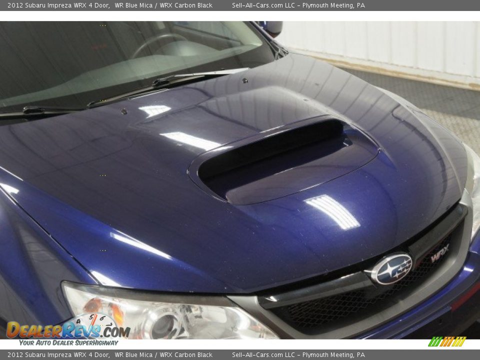 2012 Subaru Impreza WRX 4 Door WR Blue Mica / WRX Carbon Black Photo #35