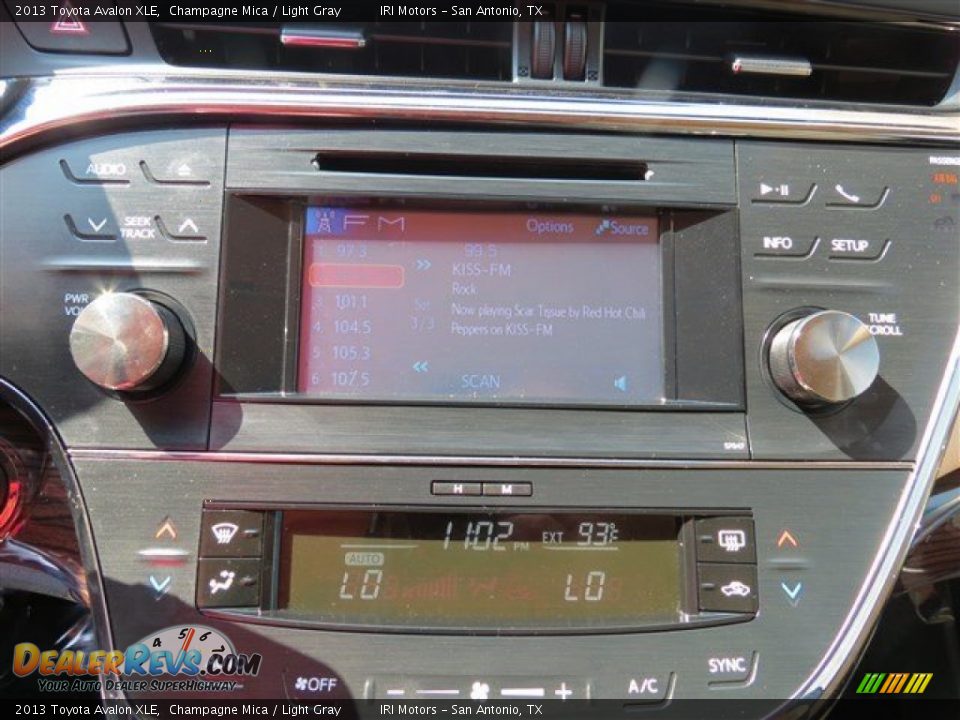 2013 Toyota Avalon XLE Champagne Mica / Light Gray Photo #19