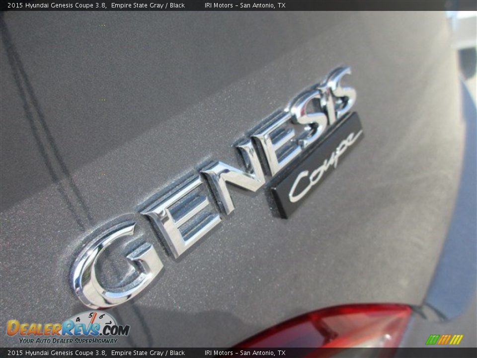 2015 Hyundai Genesis Coupe 3.8 Empire State Gray / Black Photo #5