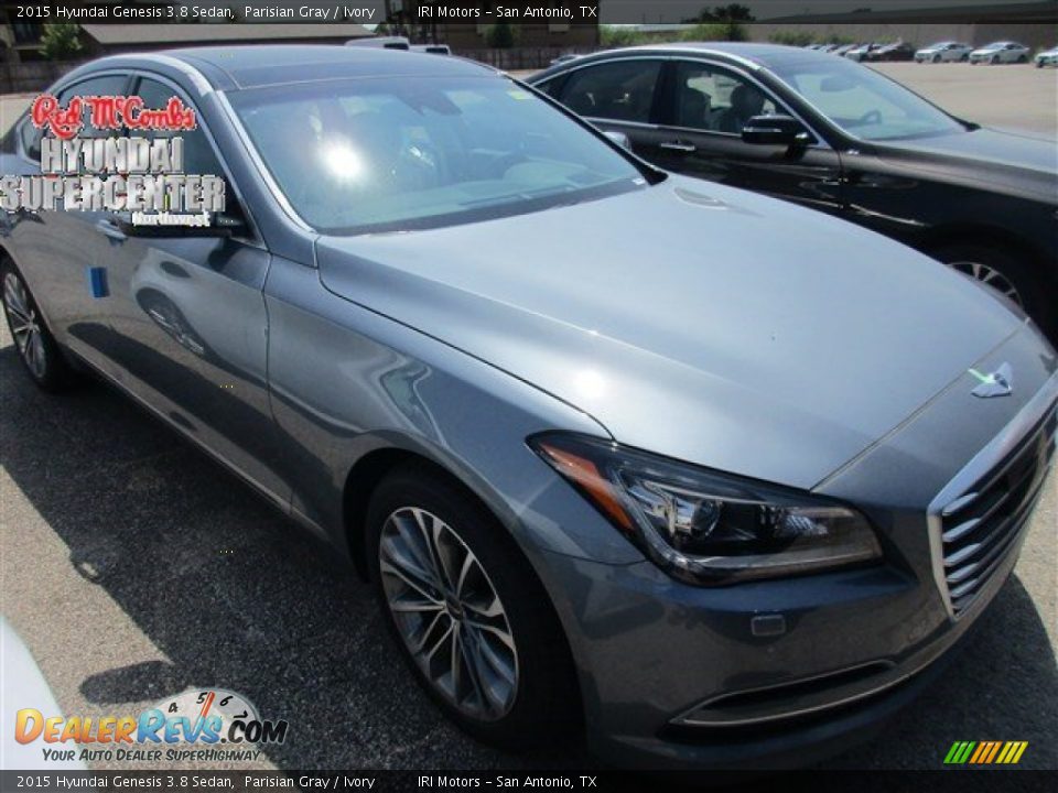 2015 Hyundai Genesis 3.8 Sedan Parisian Gray / Ivory Photo #1