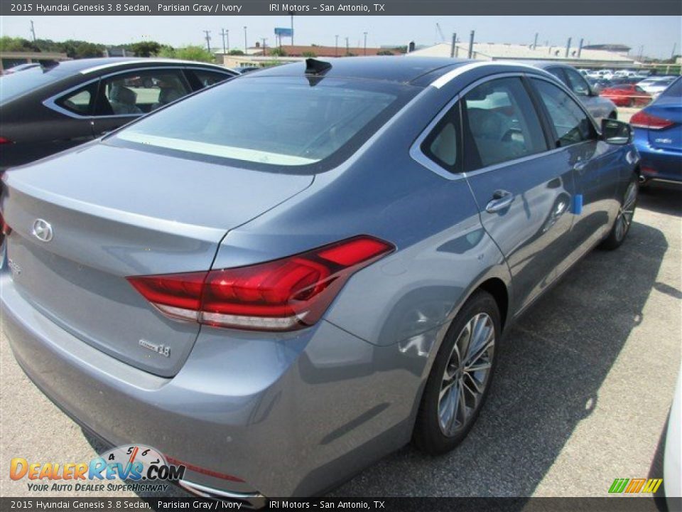 2015 Hyundai Genesis 3.8 Sedan Parisian Gray / Ivory Photo #7