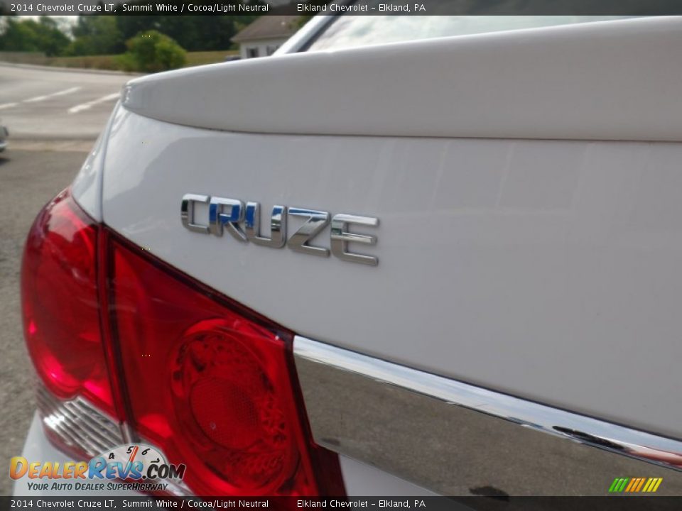 2014 Chevrolet Cruze LT Summit White / Cocoa/Light Neutral Photo #10
