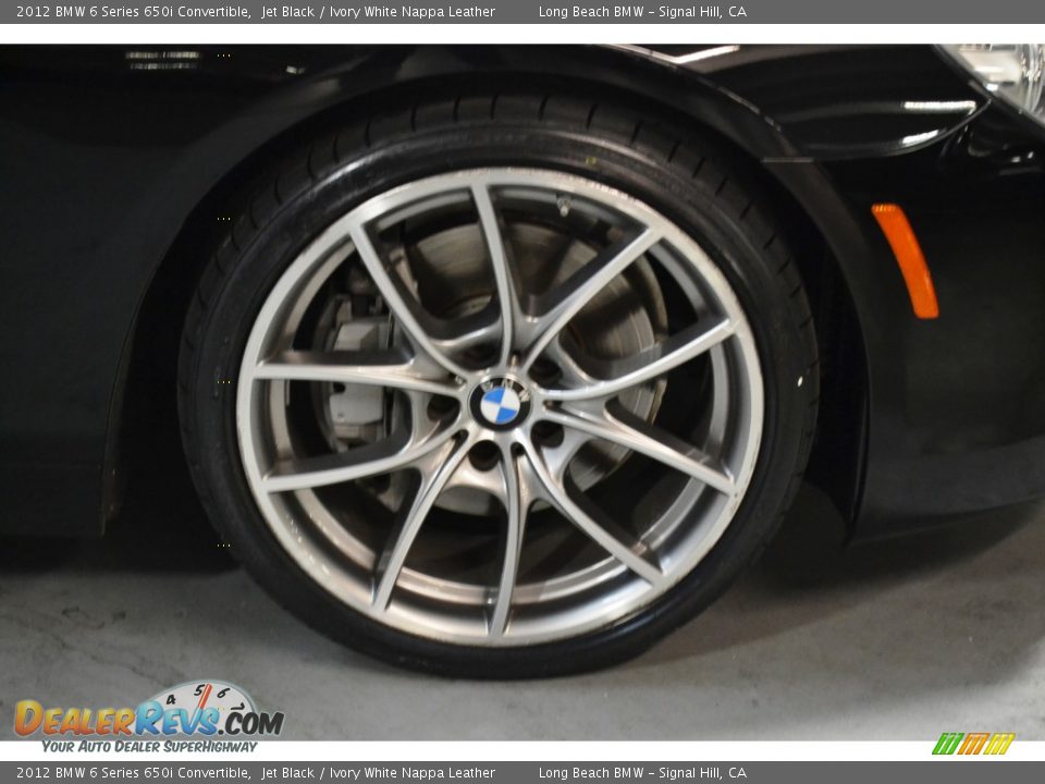 2012 BMW 6 Series 650i Convertible Jet Black / Ivory White Nappa Leather Photo #3
