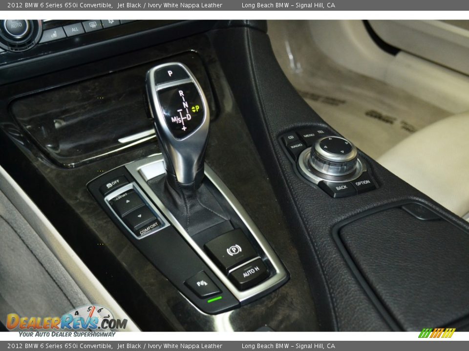 2012 BMW 6 Series 650i Convertible Jet Black / Ivory White Nappa Leather Photo #20