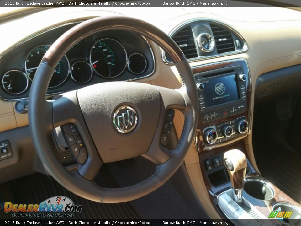 Dashboard of 2016 Buick Enclave Leather AWD Photo #8