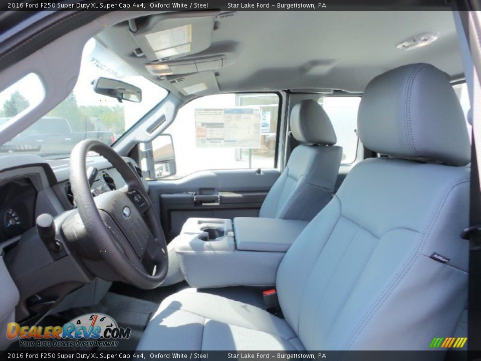 Steel Interior - 2016 Ford F250 Super Duty XL Super Cab 4x4 Photo #11