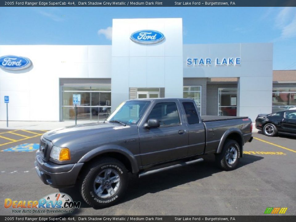 2005 Ford Ranger Edge SuperCab 4x4 Dark Shadow Grey Metallic / Medium Dark Flint Photo #1