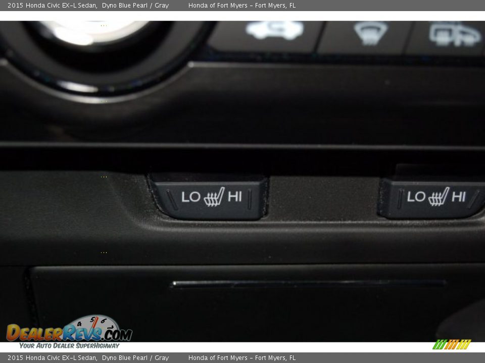 2015 Honda Civic EX-L Sedan Dyno Blue Pearl / Gray Photo #15