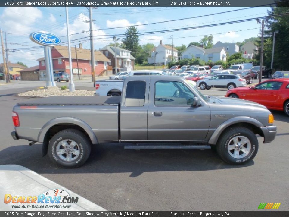 2005 Ford Ranger Edge SuperCab 4x4 Dark Shadow Grey Metallic / Medium Dark Flint Photo #4