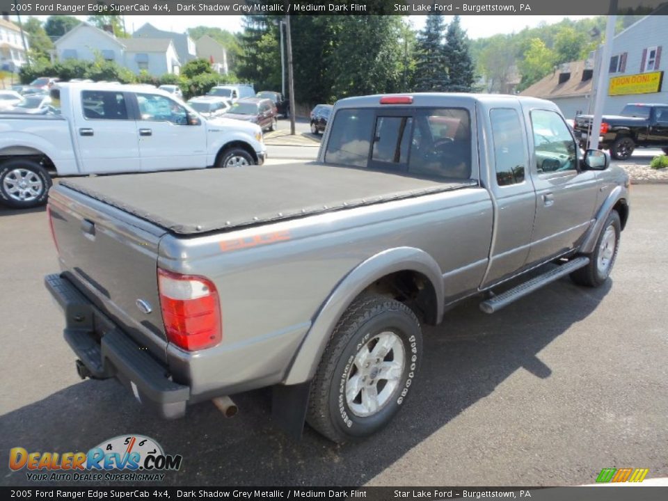 2005 Ford Ranger Edge SuperCab 4x4 Dark Shadow Grey Metallic / Medium Dark Flint Photo #9