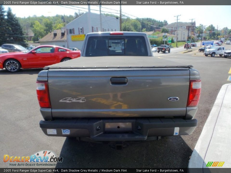 2005 Ford Ranger Edge SuperCab 4x4 Dark Shadow Grey Metallic / Medium Dark Flint Photo #10