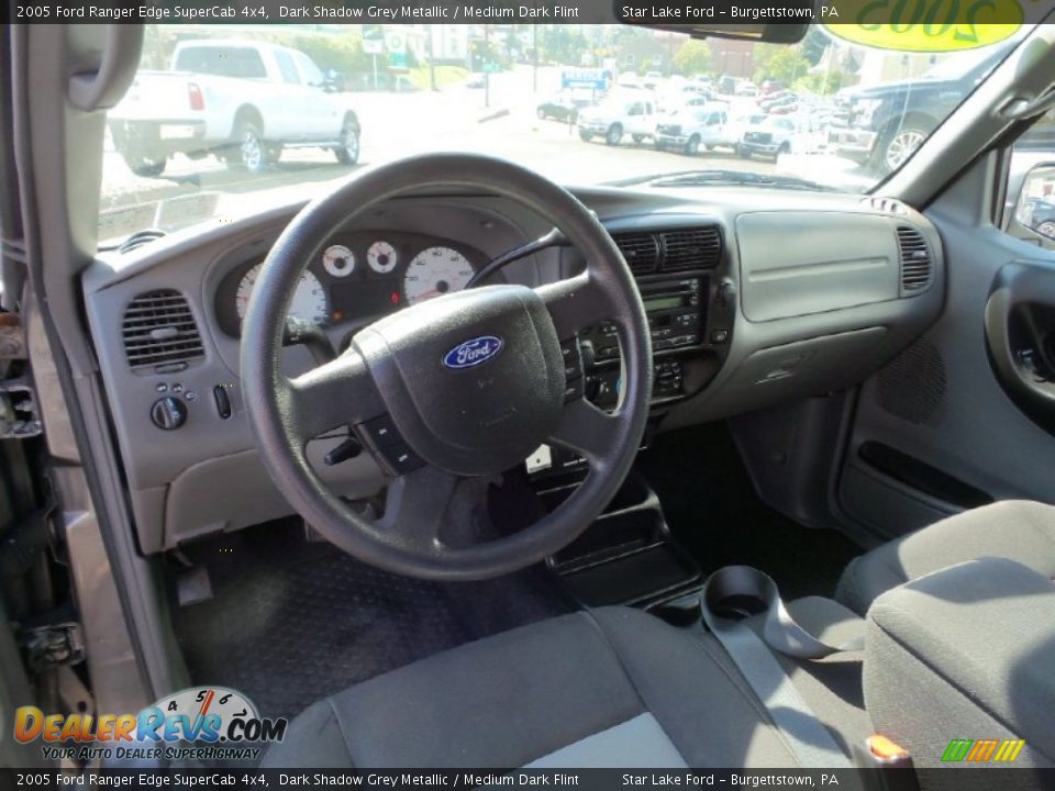 2005 Ford Ranger Edge SuperCab 4x4 Dark Shadow Grey Metallic / Medium Dark Flint Photo #16