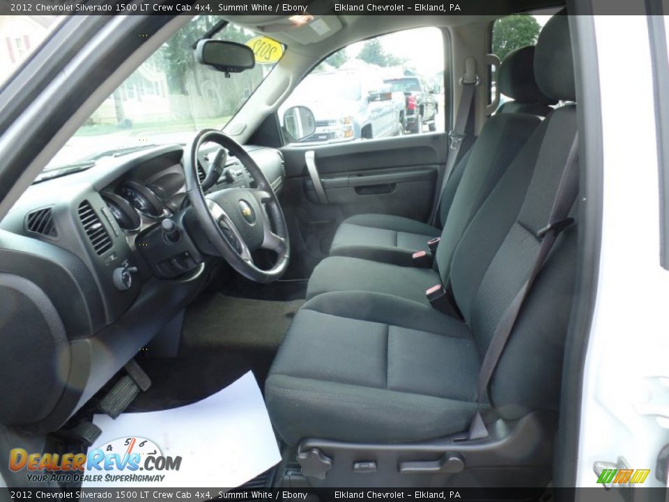 2012 Chevrolet Silverado 1500 LT Crew Cab 4x4 Summit White / Ebony Photo #17