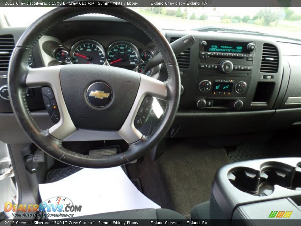 2012 Chevrolet Silverado 1500 LT Crew Cab 4x4 Summit White / Ebony Photo #19