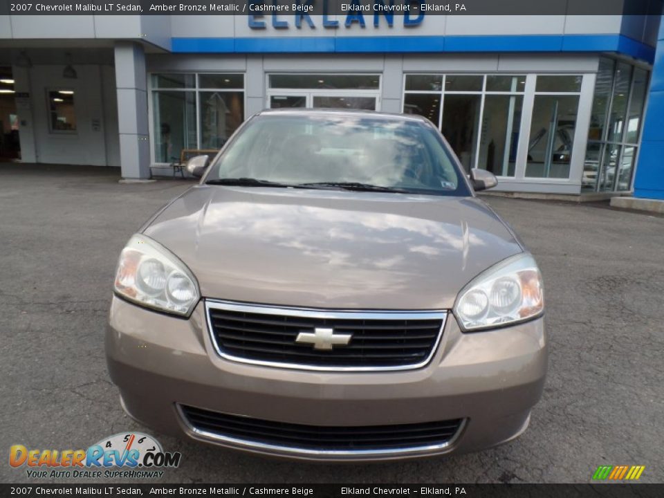 2007 Chevrolet Malibu LT Sedan Amber Bronze Metallic / Cashmere Beige Photo #2