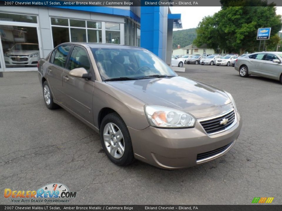 2007 Chevrolet Malibu LT Sedan Amber Bronze Metallic / Cashmere Beige Photo #3