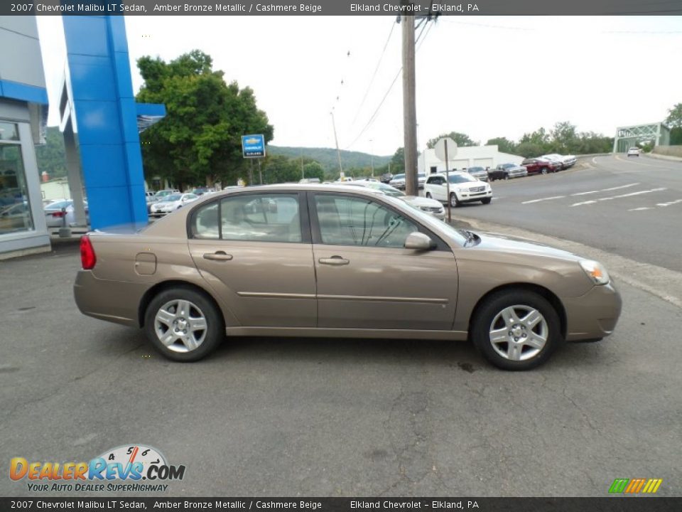 2007 Chevrolet Malibu LT Sedan Amber Bronze Metallic / Cashmere Beige Photo #4