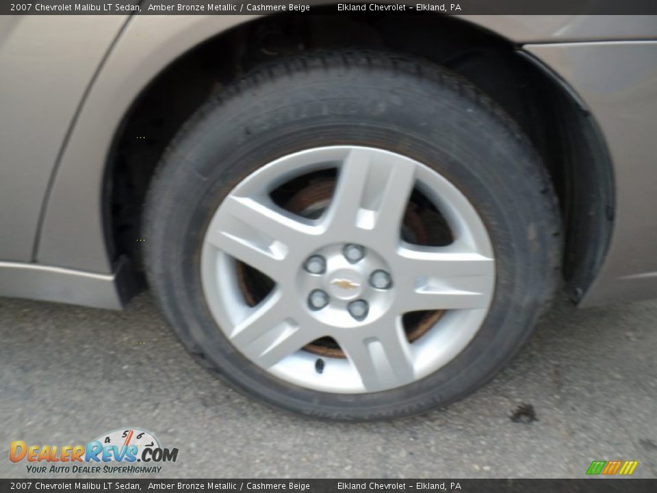 2007 Chevrolet Malibu LT Sedan Amber Bronze Metallic / Cashmere Beige Photo #8