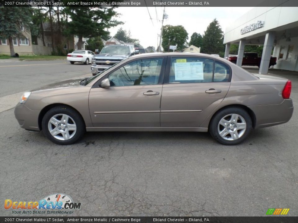 2007 Chevrolet Malibu LT Sedan Amber Bronze Metallic / Cashmere Beige Photo #9