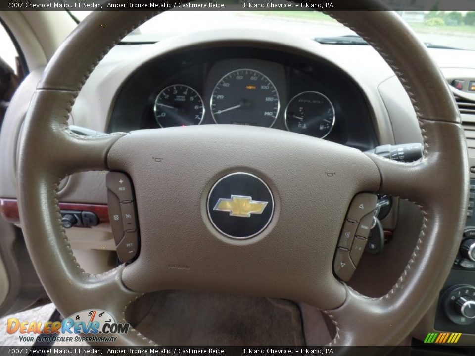 2007 Chevrolet Malibu LT Sedan Amber Bronze Metallic / Cashmere Beige Photo #18
