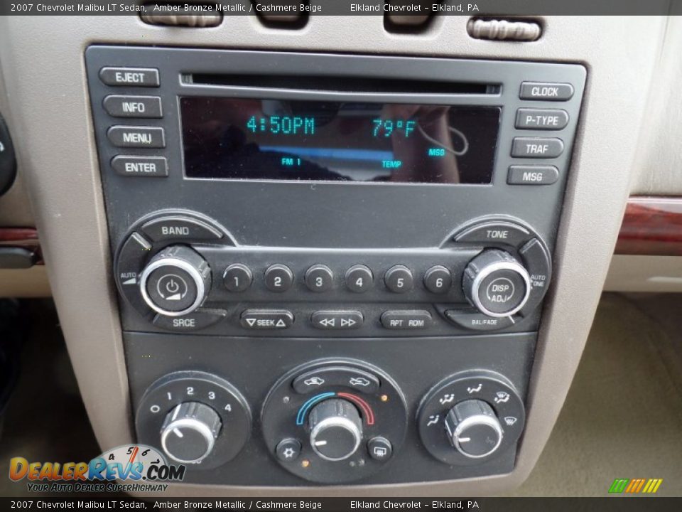 2007 Chevrolet Malibu LT Sedan Amber Bronze Metallic / Cashmere Beige Photo #24