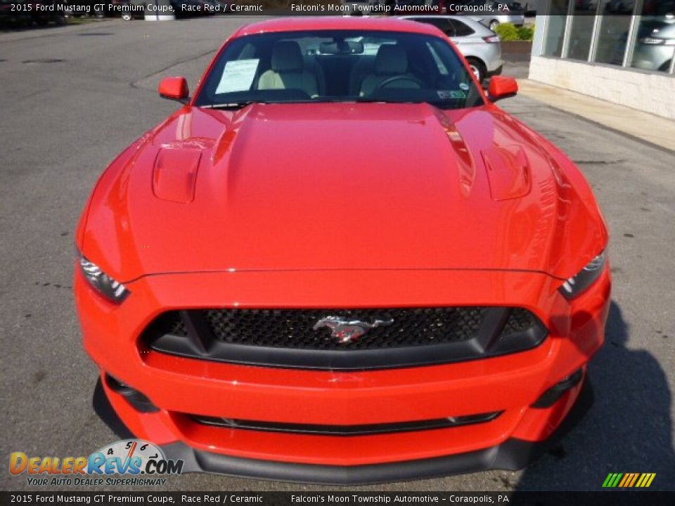 2015 Ford Mustang GT Premium Coupe Race Red / Ceramic Photo #3