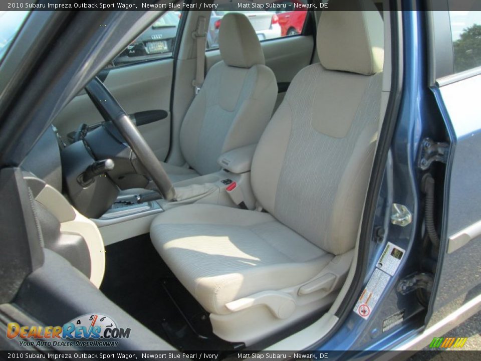 2010 Subaru Impreza Outback Sport Wagon Newport Blue Pearl / Ivory Photo #14