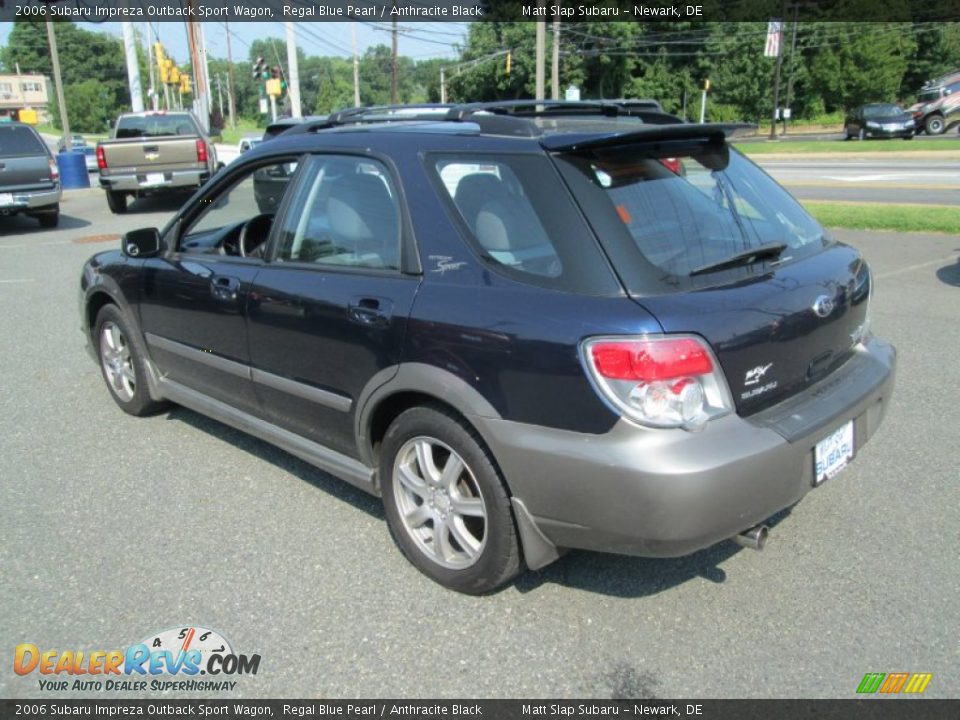 2006 Subaru Impreza Outback Sport Wagon Regal Blue Pearl / Anthracite Black Photo #8