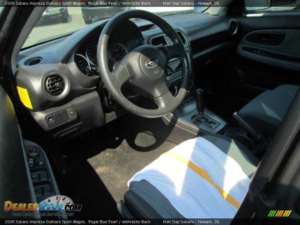 2006 Subaru Impreza Outback Sport Wagon Regal Blue Pearl / Anthracite Black Photo #10