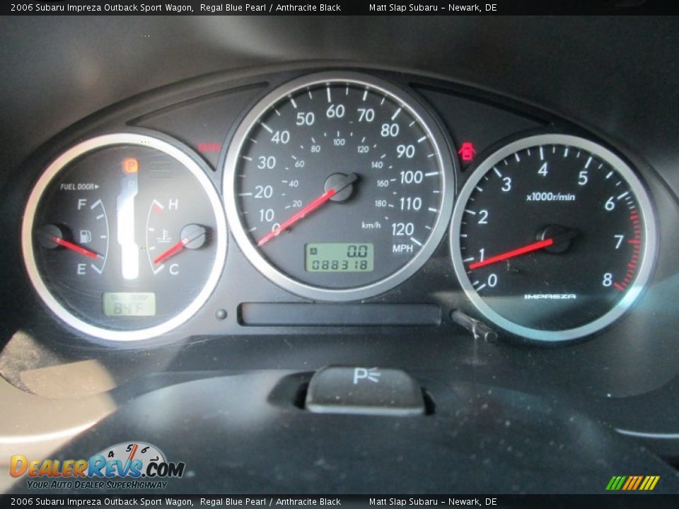 2006 Subaru Impreza Outback Sport Wagon Regal Blue Pearl / Anthracite Black Photo #26