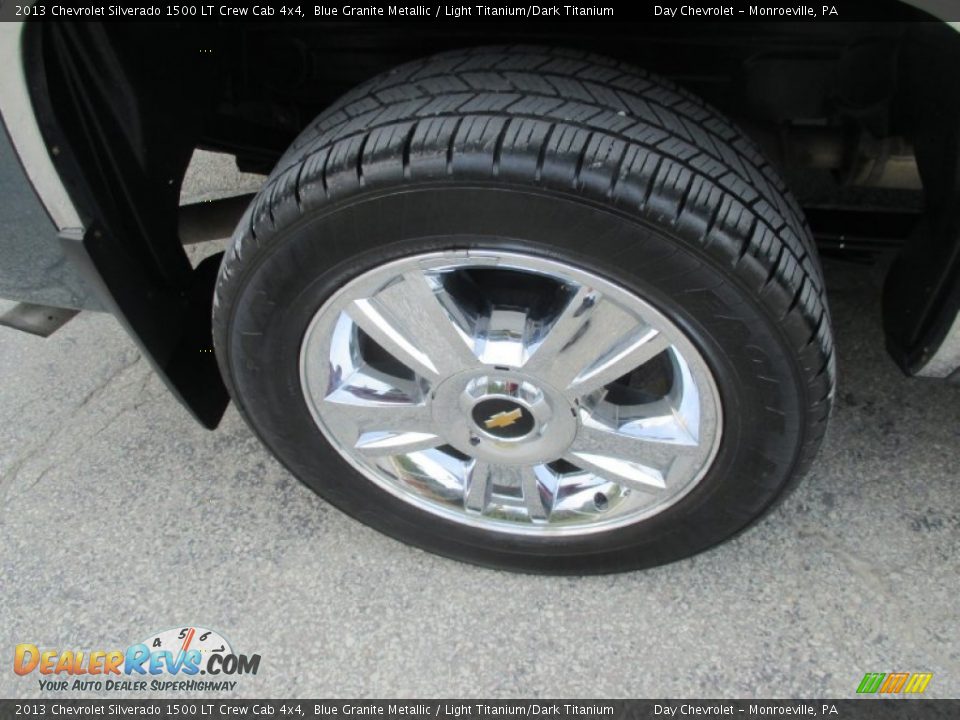 2013 Chevrolet Silverado 1500 LT Crew Cab 4x4 Blue Granite Metallic / Light Titanium/Dark Titanium Photo #3