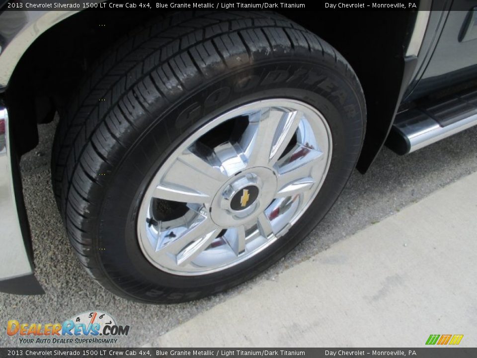 2013 Chevrolet Silverado 1500 LT Crew Cab 4x4 Blue Granite Metallic / Light Titanium/Dark Titanium Photo #15