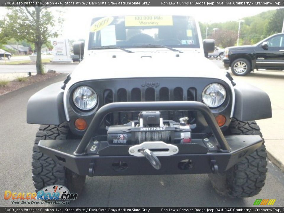 2009 Jeep Wrangler Rubicon 4x4 Stone White / Dark Slate Gray/Medium Slate Gray Photo #7