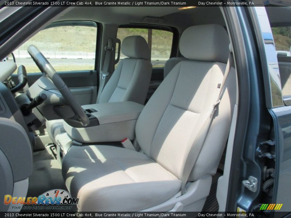 2013 Chevrolet Silverado 1500 LT Crew Cab 4x4 Blue Granite Metallic / Light Titanium/Dark Titanium Photo #21