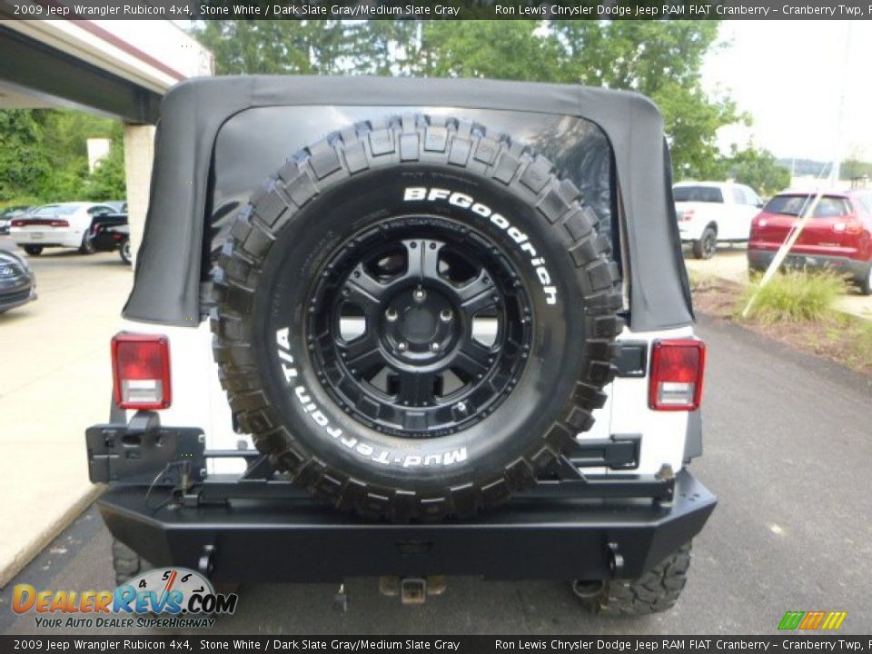 2009 Jeep Wrangler Rubicon 4x4 Stone White / Dark Slate Gray/Medium Slate Gray Photo #11