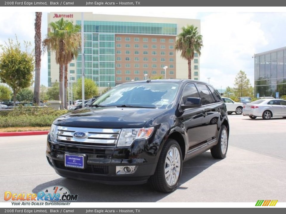 2008 Ford Edge Limited Black / Camel Photo #2
