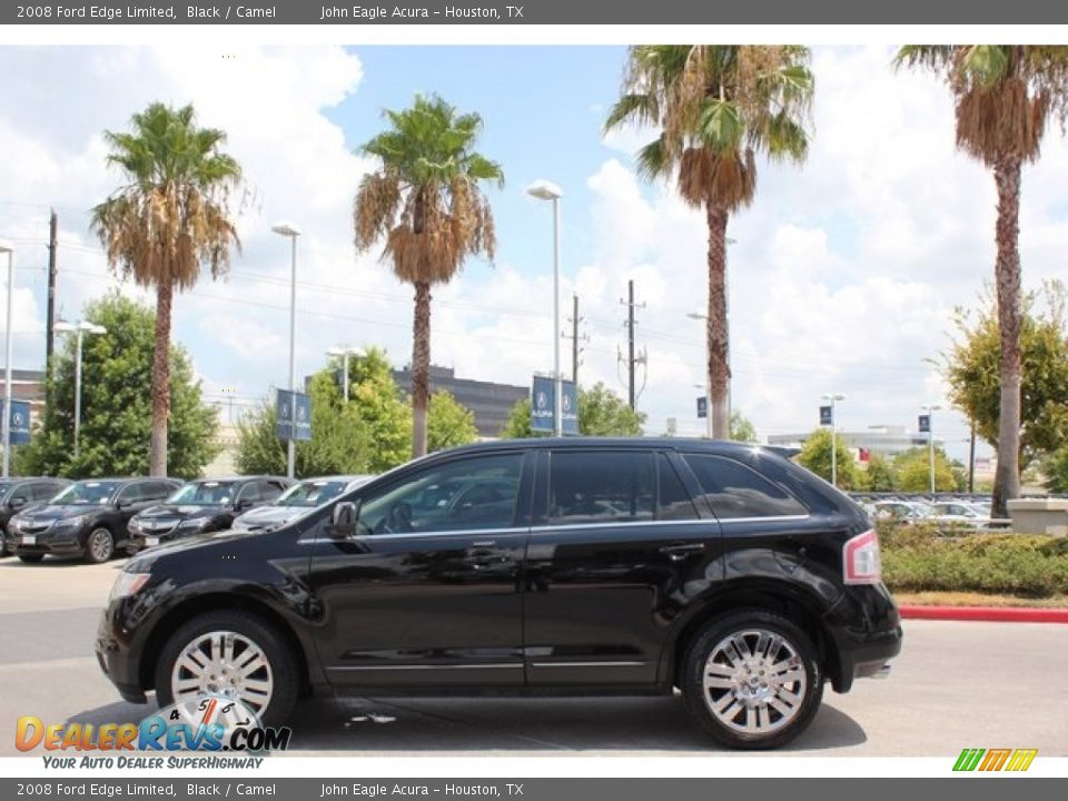 2008 Ford Edge Limited Black / Camel Photo #3