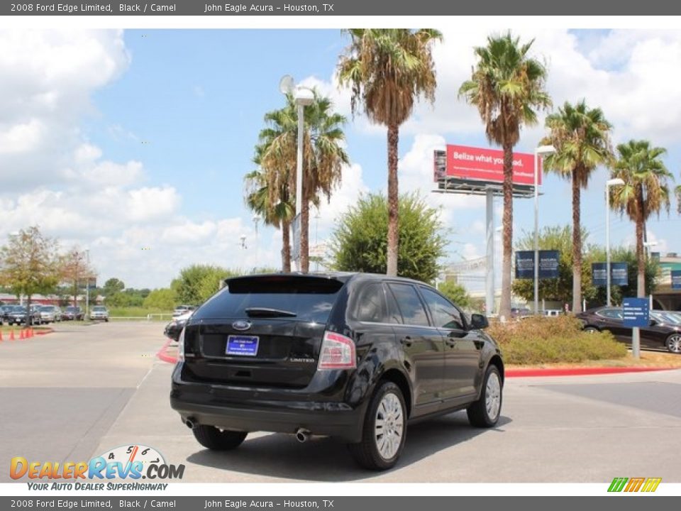 2008 Ford Edge Limited Black / Camel Photo #7