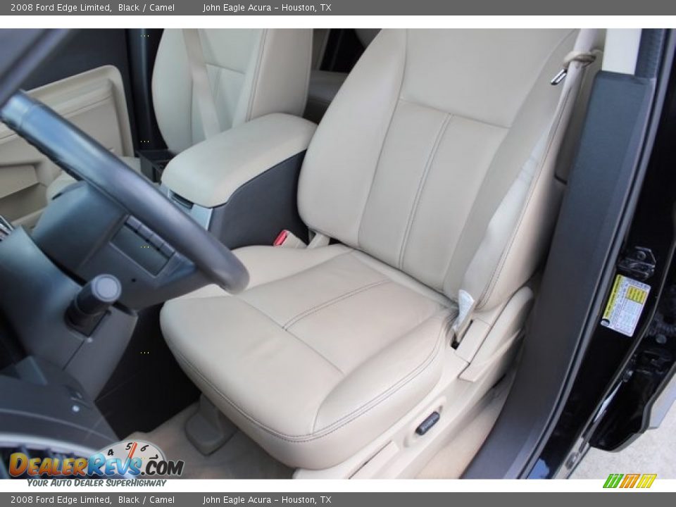 2008 Ford Edge Limited Black / Camel Photo #13