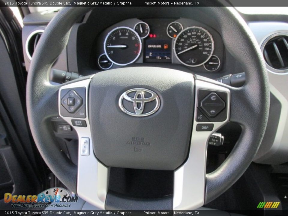 2015 Toyota Tundra SR5 Double Cab Magnetic Gray Metallic / Graphite Photo #29