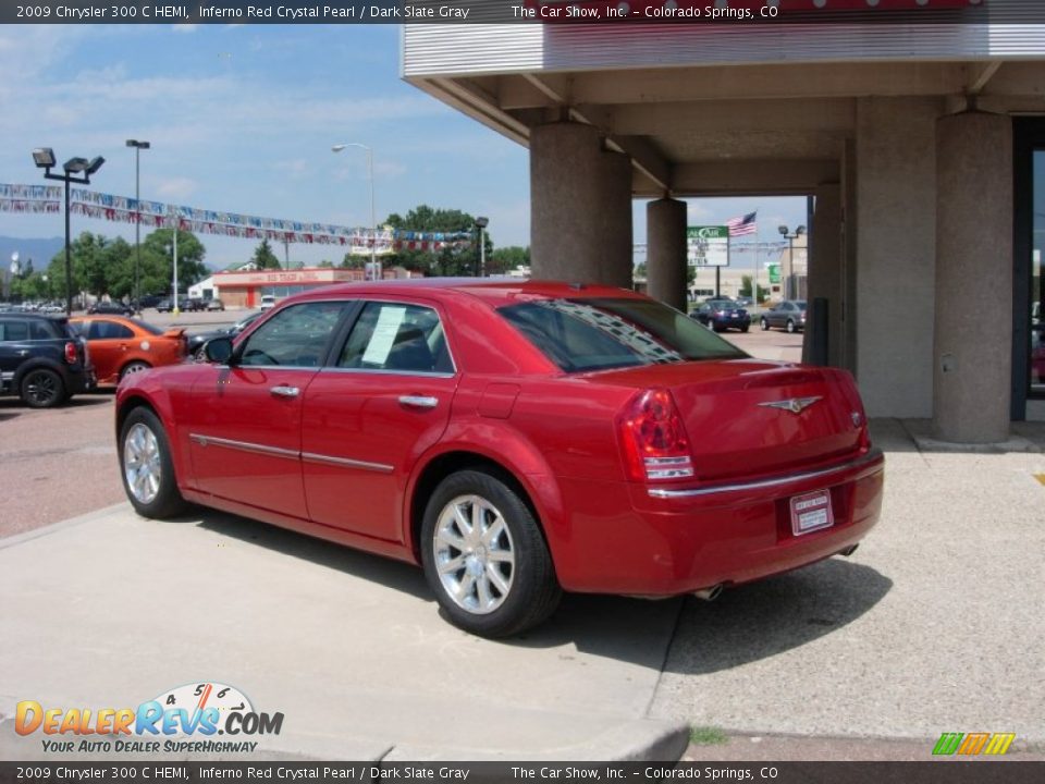 2009 Chrysler 300 C HEMI Inferno Red Crystal Pearl / Dark Slate Gray Photo #3