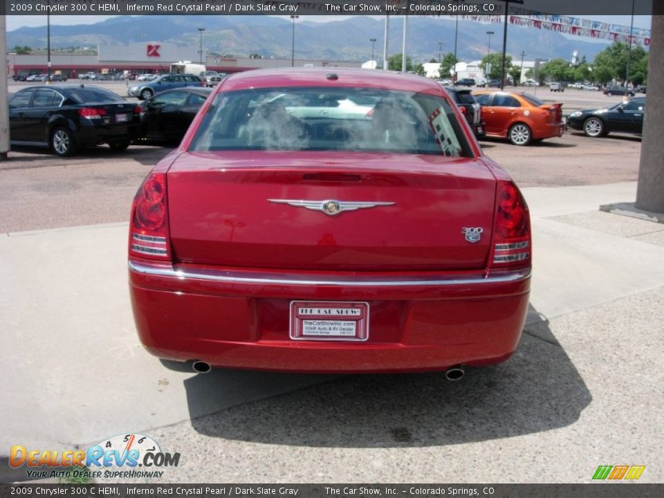 2009 Chrysler 300 C HEMI Inferno Red Crystal Pearl / Dark Slate Gray Photo #4