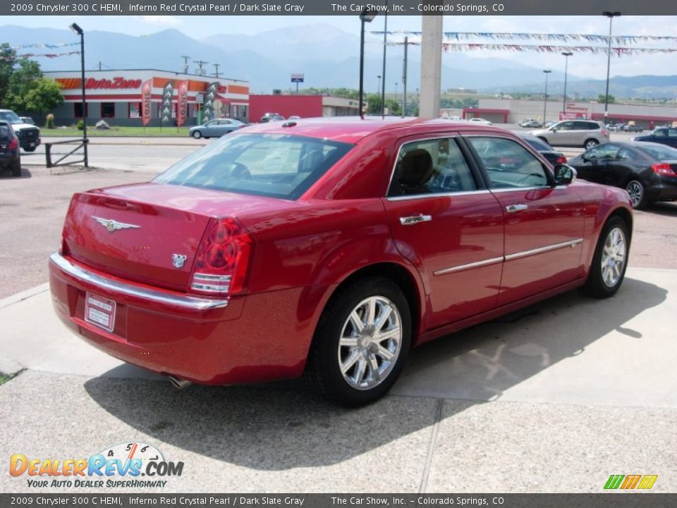 2009 Chrysler 300 C HEMI Inferno Red Crystal Pearl / Dark Slate Gray Photo #5