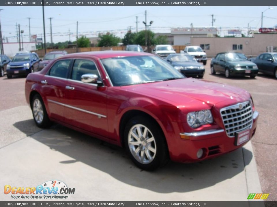 2009 Chrysler 300 C HEMI Inferno Red Crystal Pearl / Dark Slate Gray Photo #7
