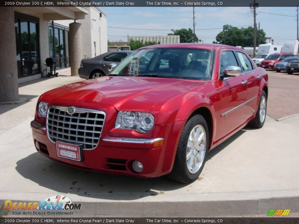 2009 Chrysler 300 C HEMI Inferno Red Crystal Pearl / Dark Slate Gray Photo #24