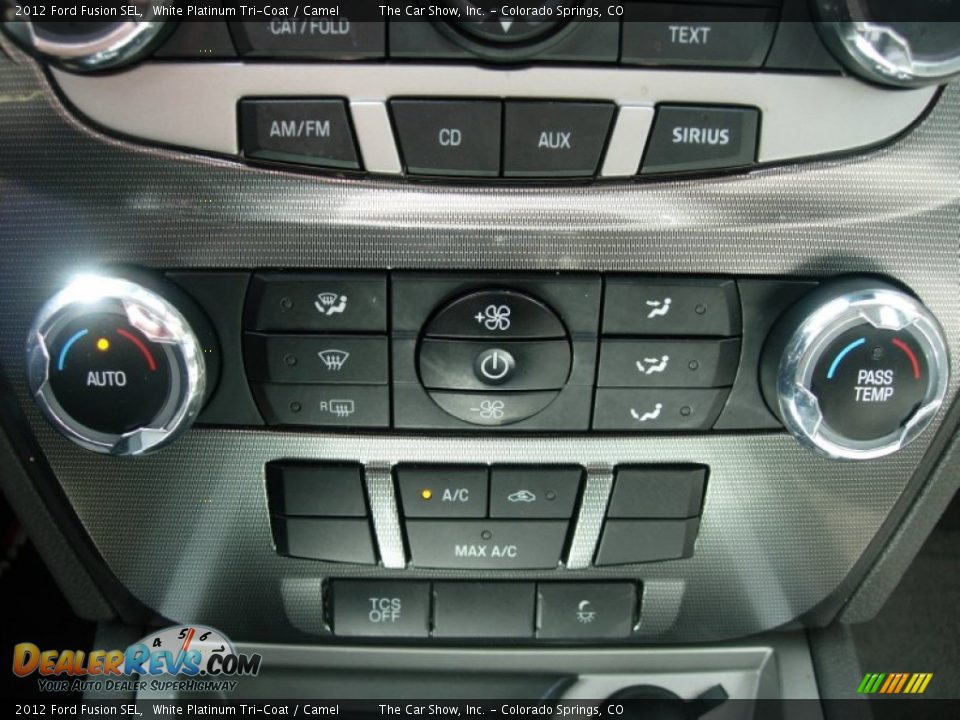 2012 Ford Fusion SEL White Platinum Tri-Coat / Camel Photo #19