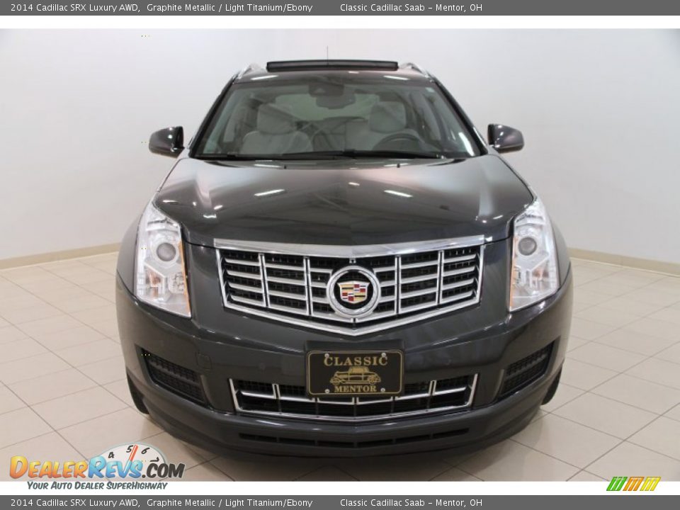 2014 Cadillac SRX Luxury AWD Graphite Metallic / Light Titanium/Ebony Photo #2